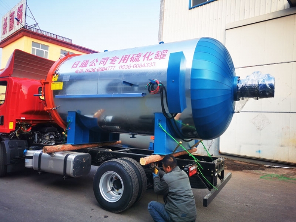 硫化罐發貨案例